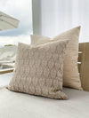 Summer Flora Mocha Indoor and Outdoor Pillow by Anaya