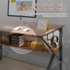 B Design Computer Desk with Bookshelf by Plugsus Home Furniture