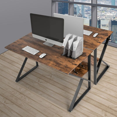B Design Computer Desk with Bookshelf by Plugsus Home Furniture