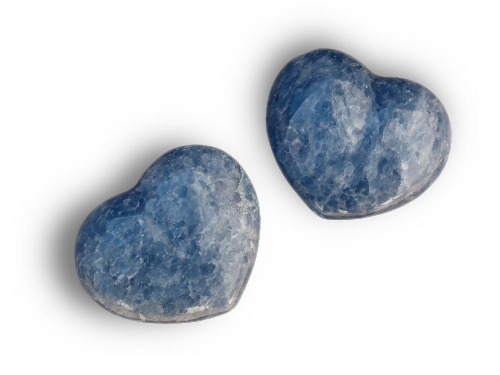 Valentines Gift Blue Calcite Large Decorative Heart- sold per piece by OMSutra