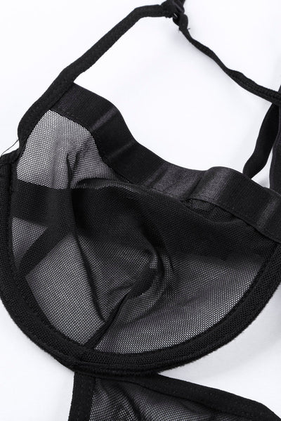 Strappy Mesh Teddy by Faz