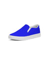 Casual Sneakers, Royal Blue Low Top Canvas Slip-On Sports Shoes by inQue.Style