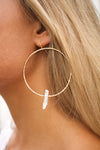 Crystal Quartz Chakra Hoops by Toasted Jewelry