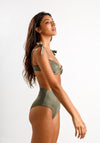 Olive You Satin Top by Cassea Swim