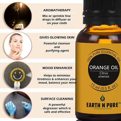 Earth N Pure Lavender & Orange Essential Oils by Distacart