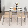Dining Set Glass Table 5 Pieces