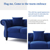 Tufted Velvet Upholstered 3-Seater Sofa