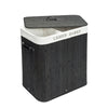 Double-Lattice Bamboo Folding Laundry Baskets by Blak Hom