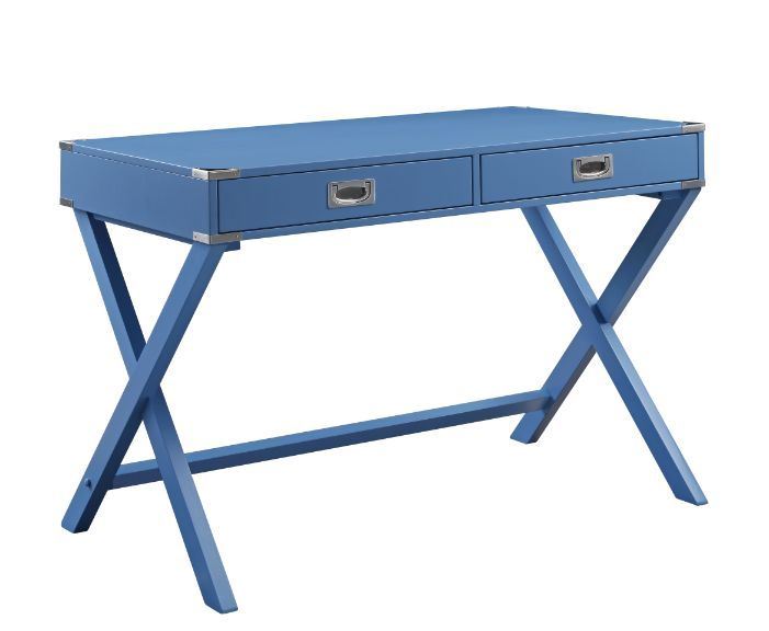 ACME Amenia Writing Desk, Blue Finish YF by Blak Hom