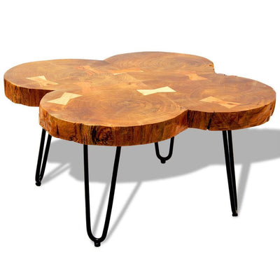 Trunks Solid Sheesham Wood Coffee Table 13.8" 4 by Blak Hom