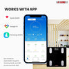 Smart Digital Bathroom Weighing Scale with Body Fat and Water Weight by Blak Hom