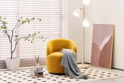 Fabric Swivel Armchair "3 Colors" by Blak Hom