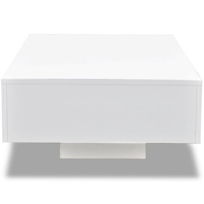 White Glossy Floating Coffee Table