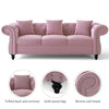 Tufted Velvet Upholstered 3-Seater Sofa