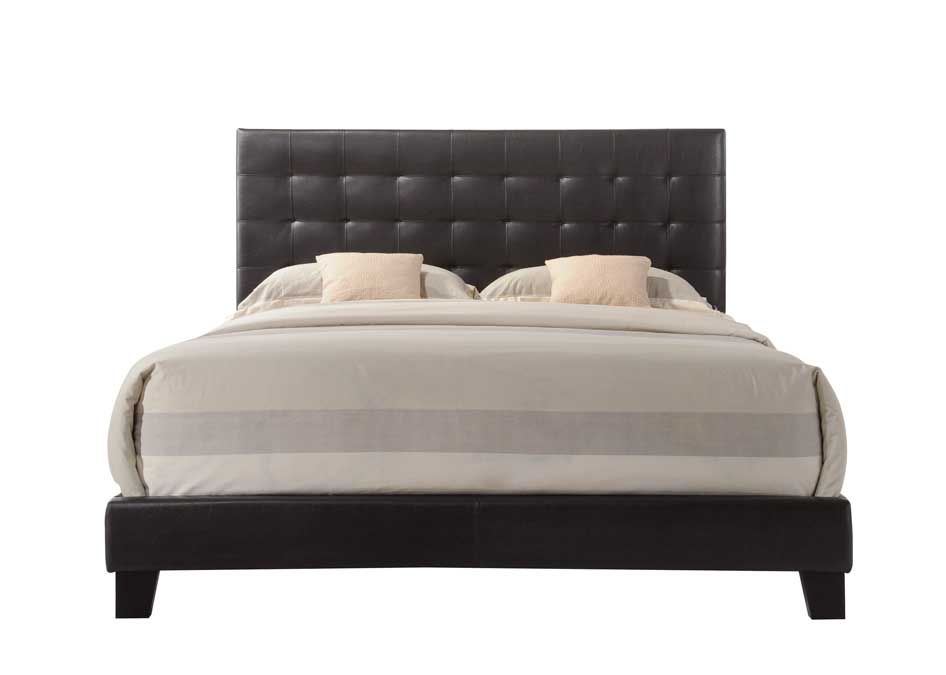 Masater Queen Bed in Espresso PU