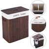 Double-Lattice Bamboo Folding Laundry Baskets by Blak Hom