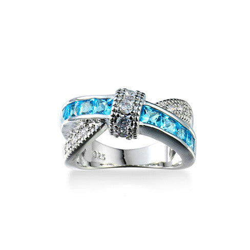 You Cross My Mind Ring Diamond Crystals In 3 Lovely Colors by VistaShops - Nellie's Way Beauty, Inc.