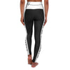 High Waisted Yoga Leggings, Black And White Salt Of The Earth Beating Heart Sports Pants by inQue.Style