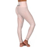 High Waisted Yoga Leggings, Peach Marble Style Fitness Pants by inQue.Style