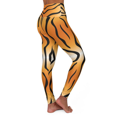 High Waisted Yoga Leggings, Tiger Stripes by inQue.Style
