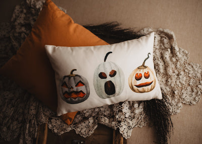 Primitive Pumpkin Decor Pillow Cover