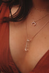 Moonchild | Dainty crescent necklace by Terra Luna Sol