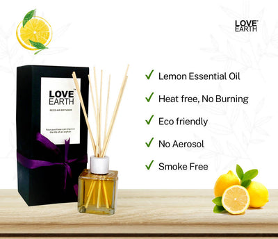 Love Earth Reed Diffuser- Lemon by Distacart