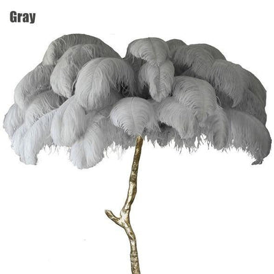 Ostrich Feather Lamp by Quality Home Distribution