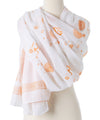 Om Shanti Meditation Yoga Prayer paisley design cotton shawl by OMSutra