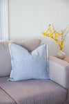 Chambray Blue So Soft Linen Pillows by Anaya