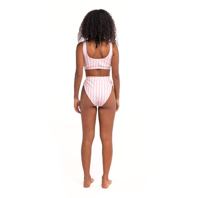 Pink Stripes - bikini by Bermies Swimwear