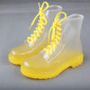 Clear Gradient Rain Boots by White Market