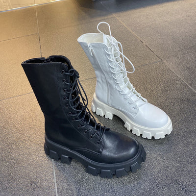 Chunky Platform Combat Boots by White Market