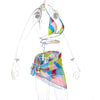 Land of Nostalgia Sleeveless Patchwork Print Bandage Women's Sexy Summer 2 Pieces Bikini by Land of Nostalgia