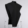 Land of Nostalgia Blouses Women's Turn-Down Collar Sleeveless Button Tops by Land of Nostalgia