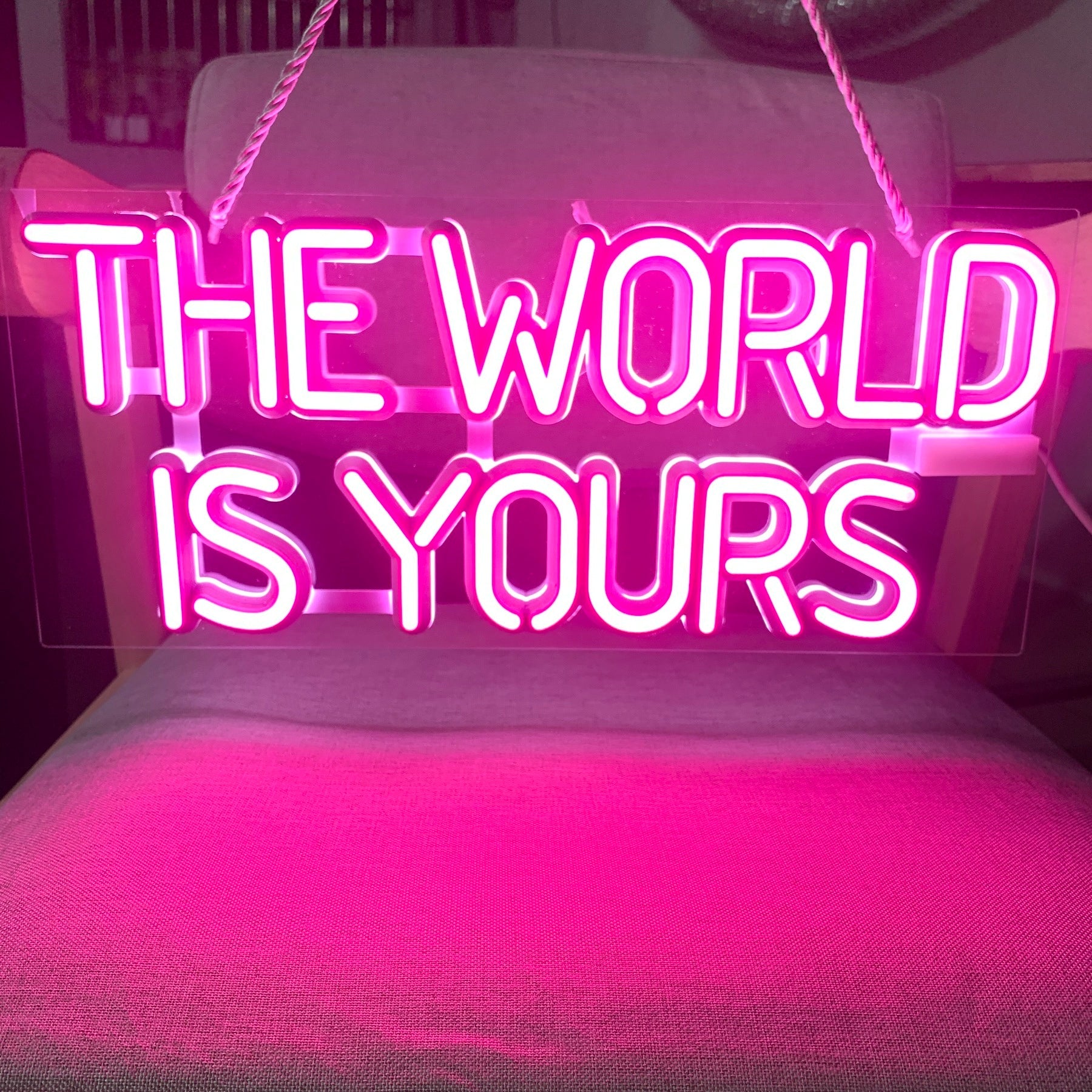 The World Is Yours Neon Light by White Market