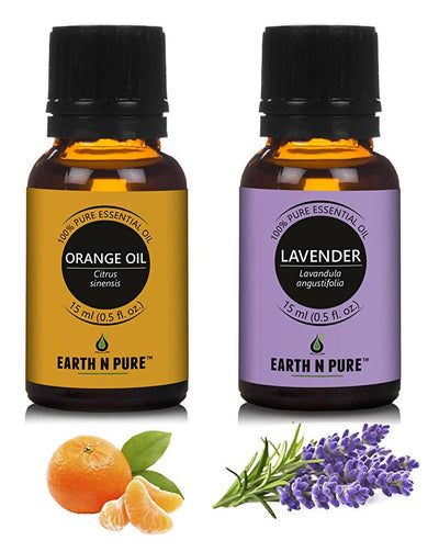 Earth N Pure Lavender & Orange Essential Oils by Distacart