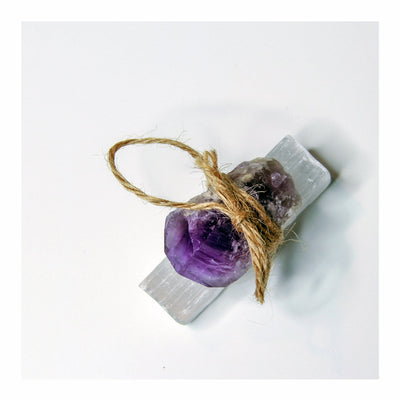 Amethyst + Selenite Wish by Crystalline Tribe
