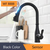 Sensor Kitchen Faucets Brushed Gold Smart