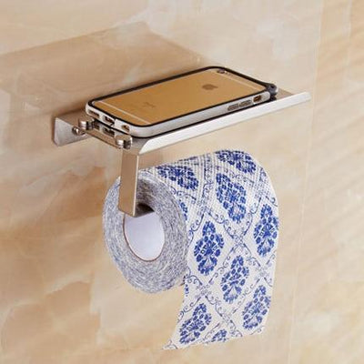 Stainless Steel Toilet Paper Holder by Quality Home Distribution