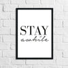 Stay A-while Home Simple Home Wall Decor Print by WinsterCreations™ Official Store