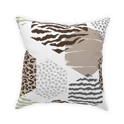Uniquely You Decorative Throw Pillow - Accent / Geometric Print - Beige by inQue.Style
