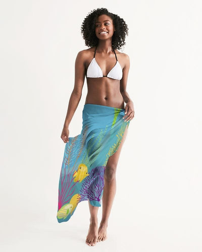 Uniquely You Sheer Aquatic Blue Swimsuit Cover Up by inQue.Style