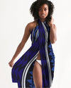 Uniquely You Sheer Bohemian Blue Swimsuit Cover Up by inQue.Style