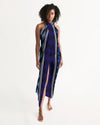 Uniquely You Sheer Bohemian Blue Swimsuit Cover Up by inQue.Style