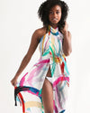 Uniquely You Sheer Circular Multicolor Swimsuit Cover Up by inQue.Style