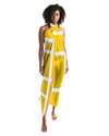 Uniquely You Sheer Colorblock Yellow Swimsuit Cover Up by inQue.Style