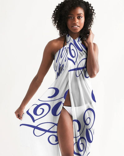 Uniquely You Sheer Love Bleu Swimsuit Cover Up by inQue.Style
