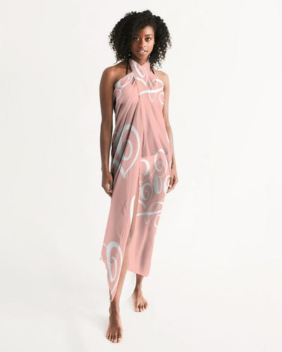 Uniquely You Sheer Love Peach Swimsuit Cover up by inQue.Style