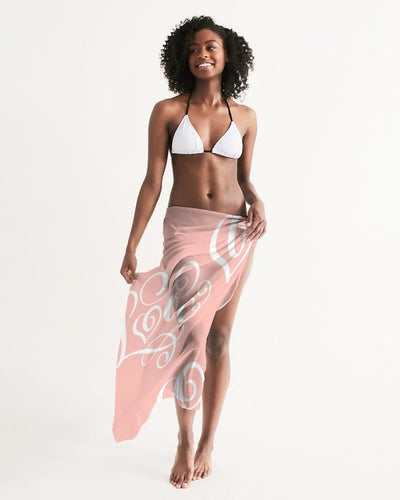Uniquely You Sheer Love Peach Swimsuit Cover up by inQue.Style